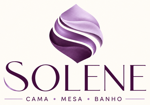 Logotipo Solene em roxo — Cama, Mesa e Banho